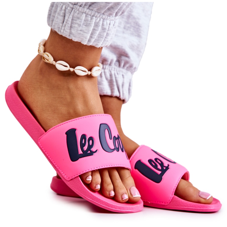Ženske papuče Lee Cooper LCW-22-42-1000 Neon Pink ružičasta