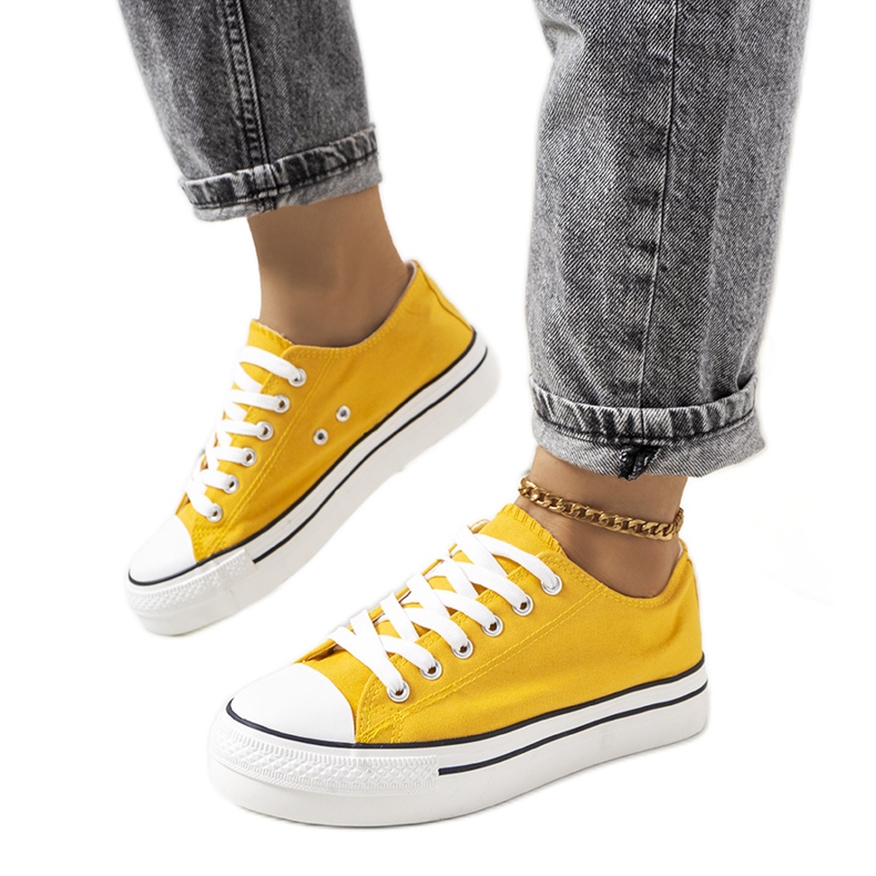 Žute tenisice na platformi Wessel žuta boja