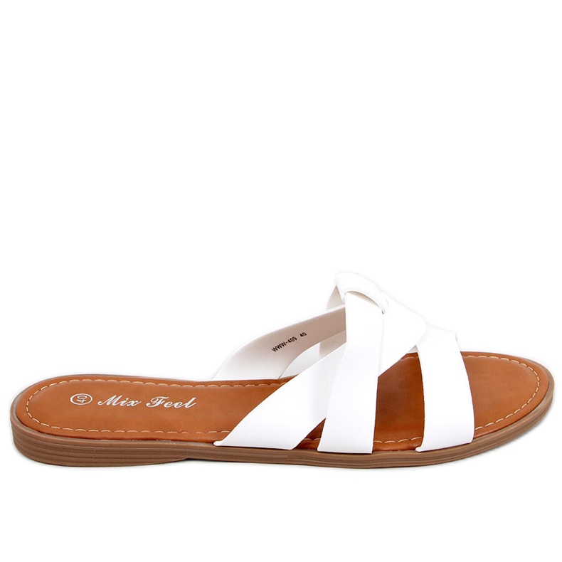 Ženske križne papuče Poppy White bijela