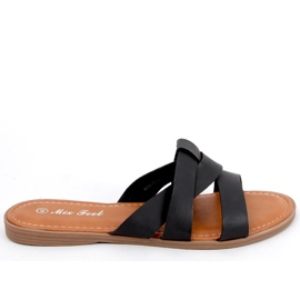 Ženske križne papuče Poppy Black crna