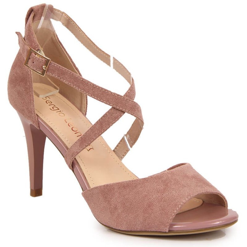 Ružičaste sandale na štiklu W Sergio Leone ružičasta