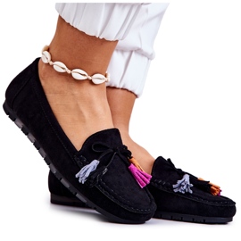 PS1 Ženske crne Wilessa mokasine od antilopa crna