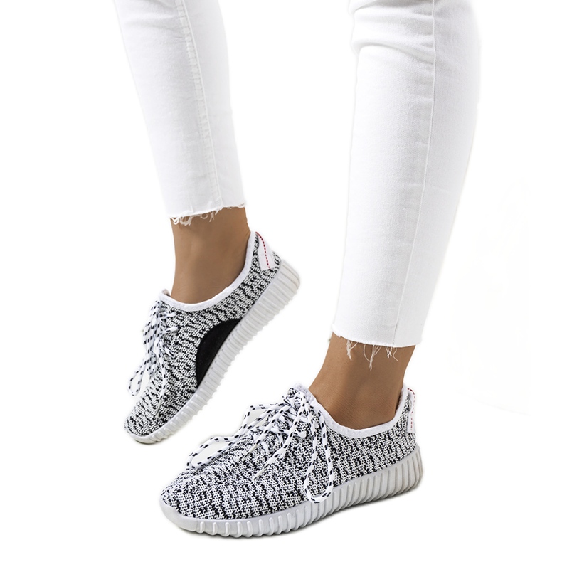 Embro bijele čarape bijela crno