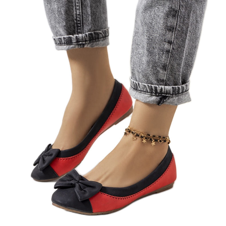 Crne balerinke s Eske mašnom crno