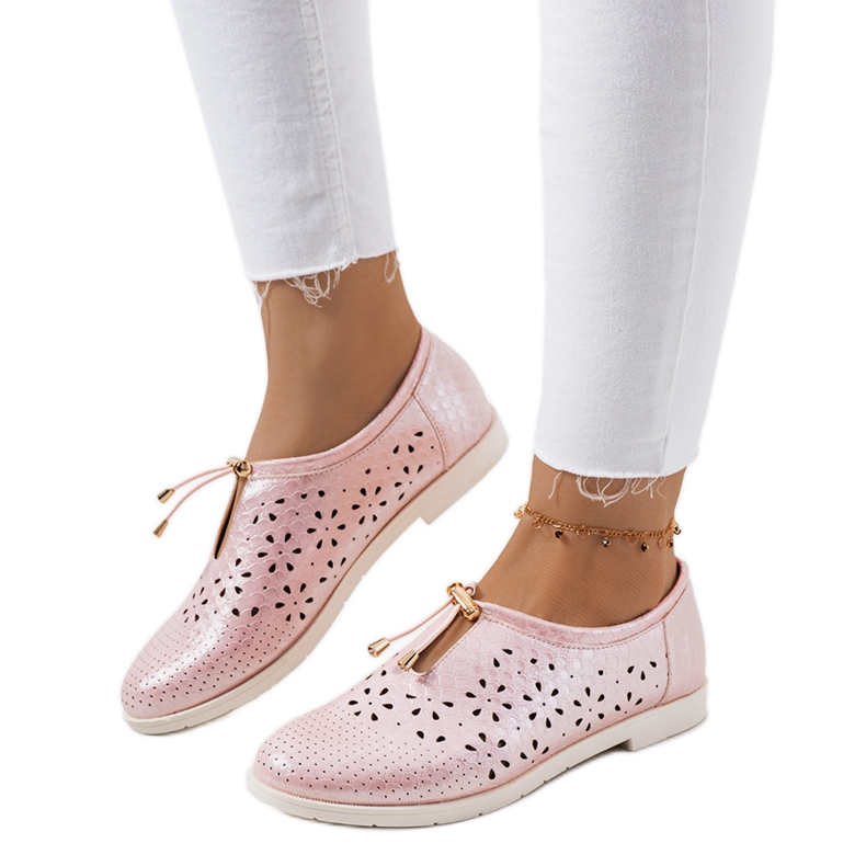 Holm ružičaste ažurne cipele ružičasta