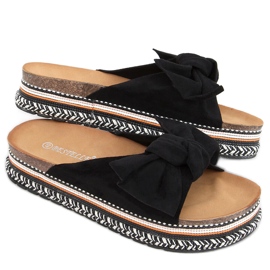 Japanke na ukrašenom potplatu Lane Black crna