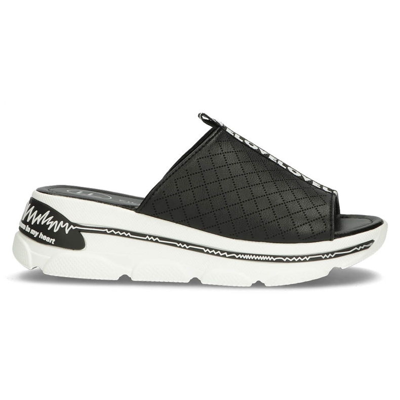 Kožne papuče Filippo DK3679 / 22 Bk crne crno