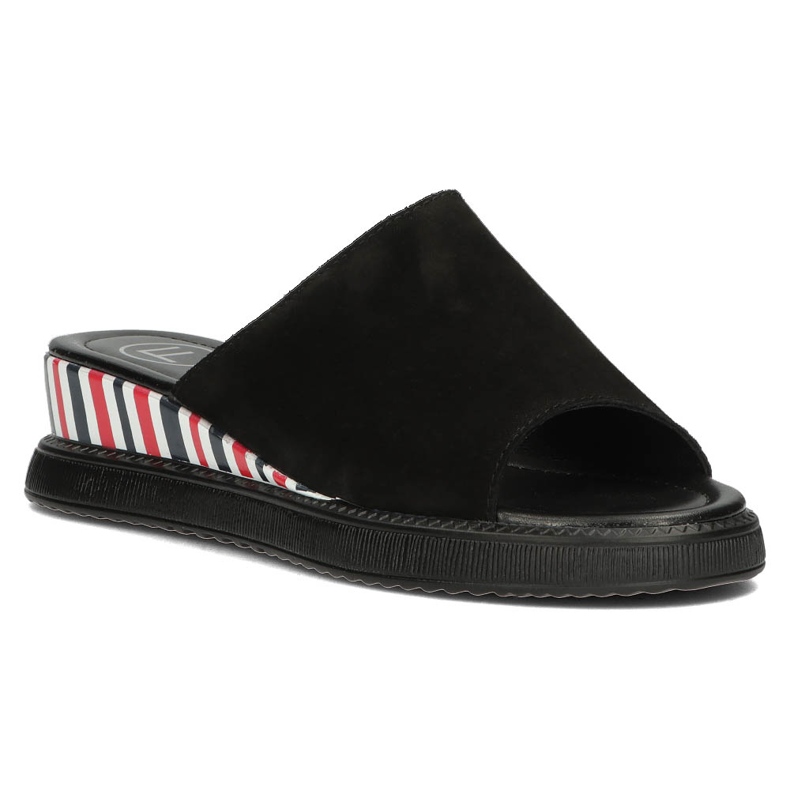 Kožne papuče Filippo DK3615 / 22 Bk crne crno