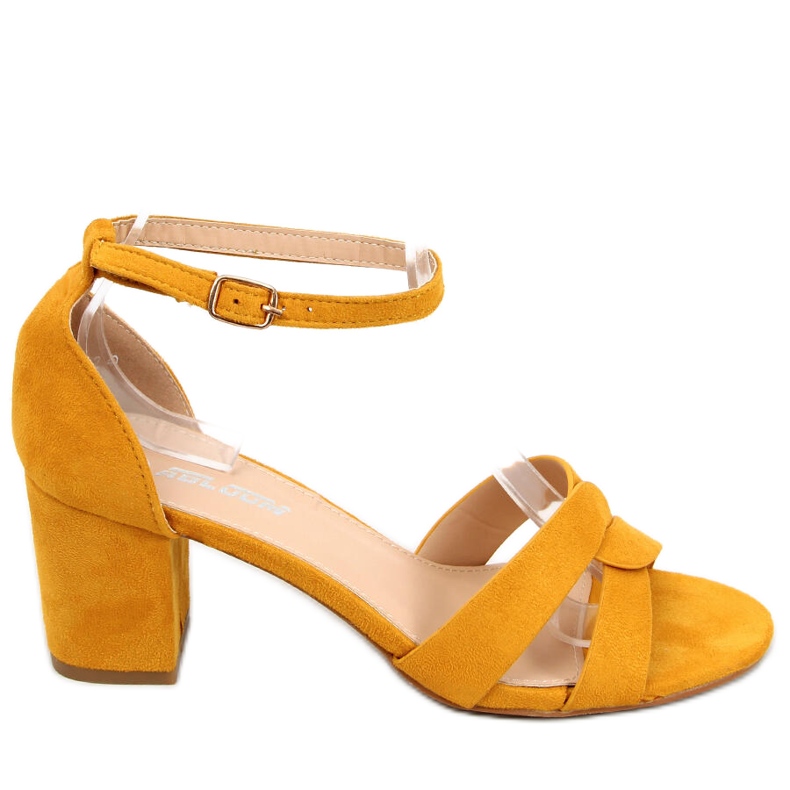 Moly Yellow sandale na visoku petu žuta boja