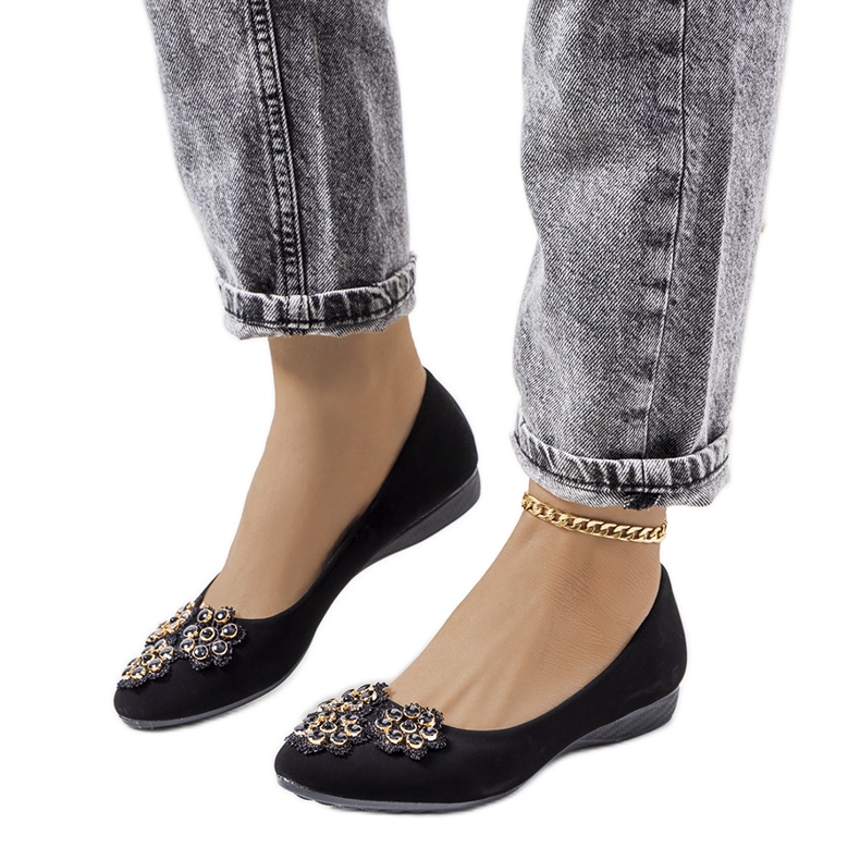 Ženske crne balerinke Rolla crno