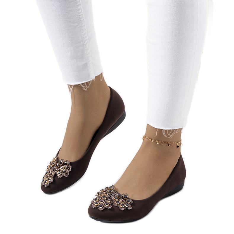 Ženske smeđe balerinke Rolla smeđa