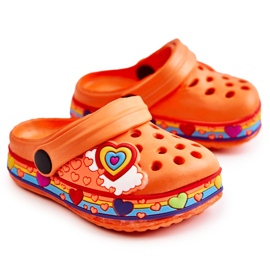 Dječje papuče Foam Crocs Orange Charie narančasta