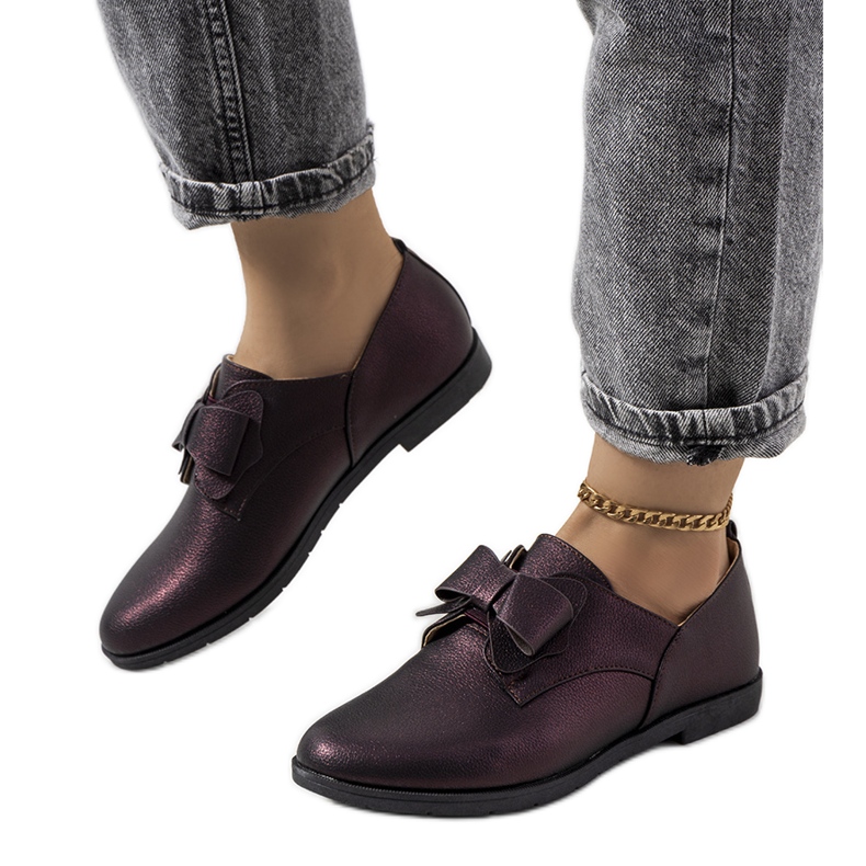 Smeđi brogovi s Korner mašnom smeđa