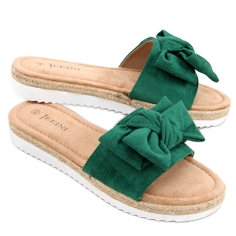 Espadrile s mašnom Viola Green zelena