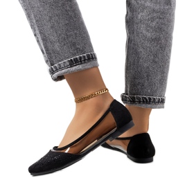 Crne poluprozirne Malene balerine crna