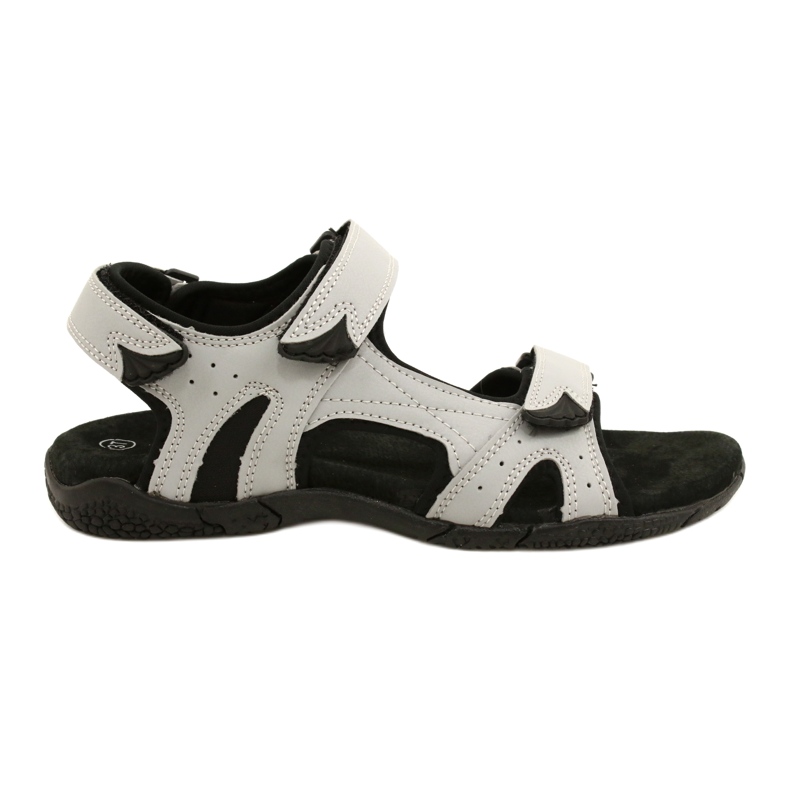 American Club HL53 / 22 Sandale s kožnim umetkom LT.Siva