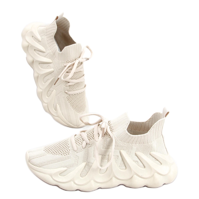 Ineng Beige sportske cipele s čarapama bež