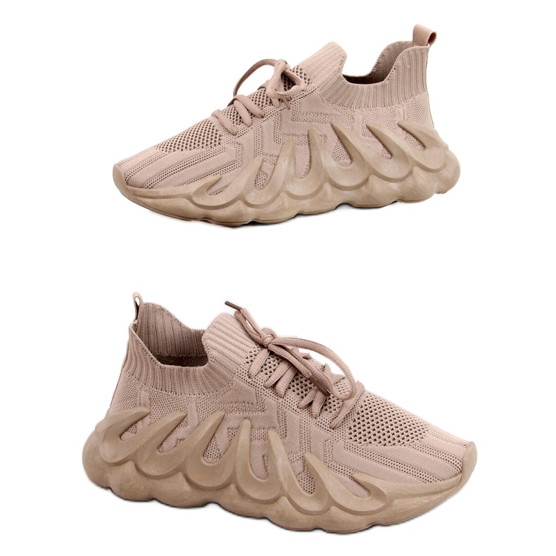 Ineng Khaki čarape bež kaki