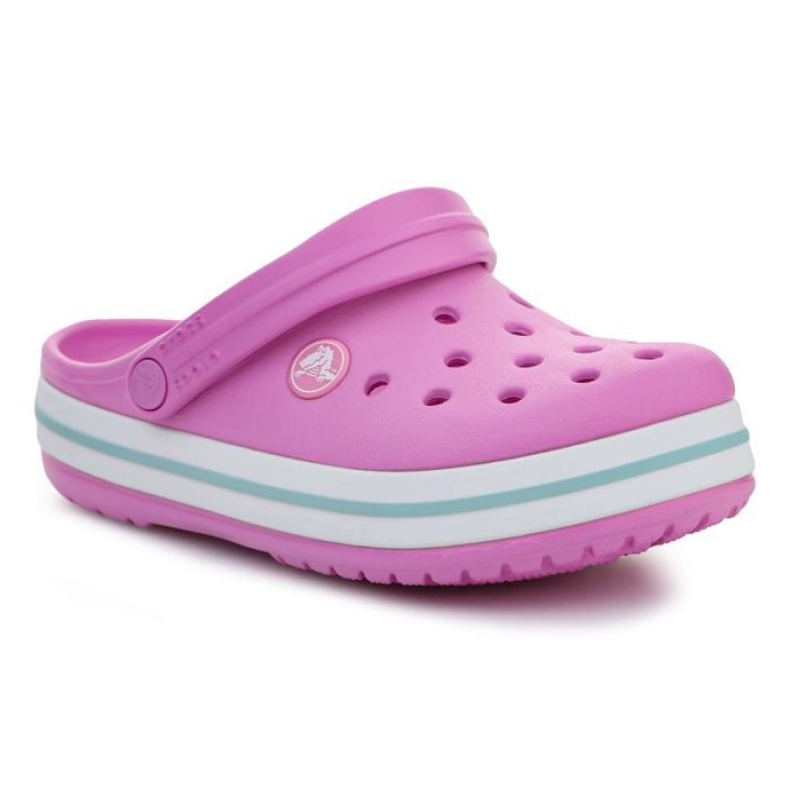 Crocs Crocband dječja klompa 207006-6SW ružičasta ruže i ljubičaste
