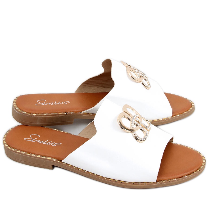 Inday bijele ženske papuče bijela