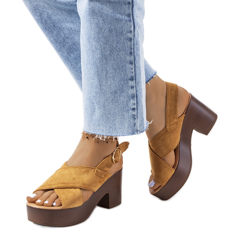 Smeđe sandale Chapel smeđa