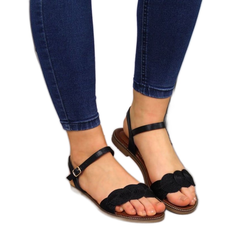 Ravne sandale T.Sokolski W SCA37A crne crno