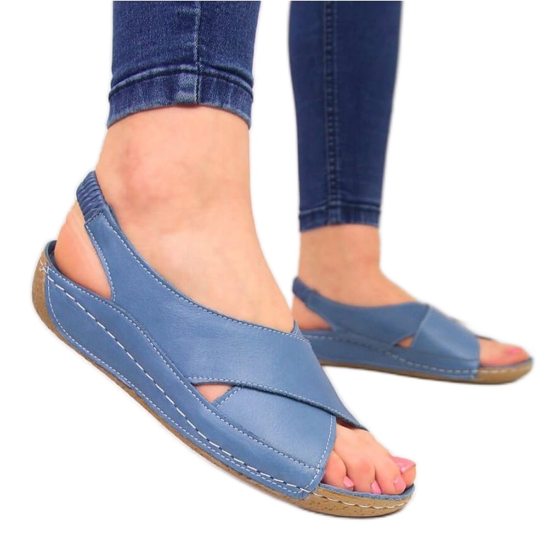 Kožne sandale T.Sokolski W SCA109B plave plava