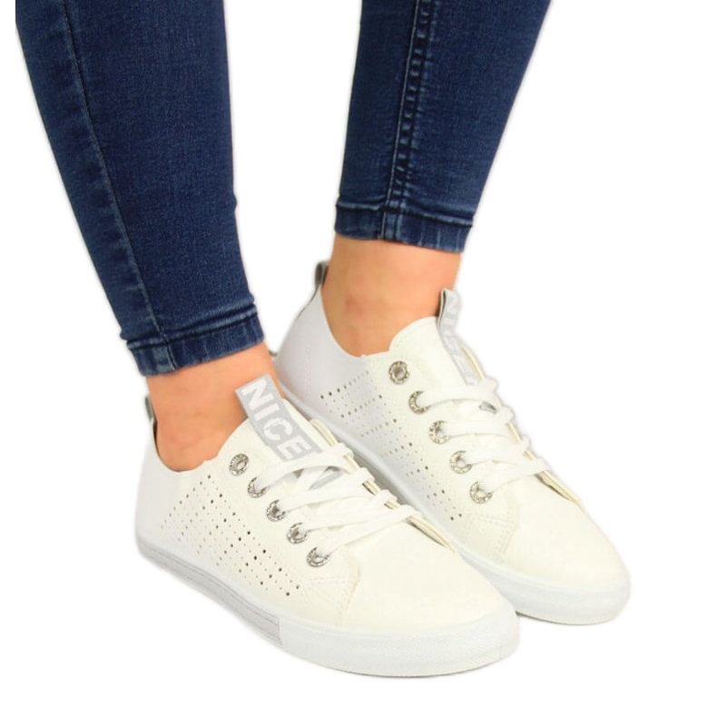 Tenisice od eko kože Filippo W PAW221A bijele boje bijela