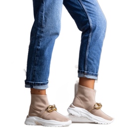 Smeđe tenisice s Taryn lancem bež