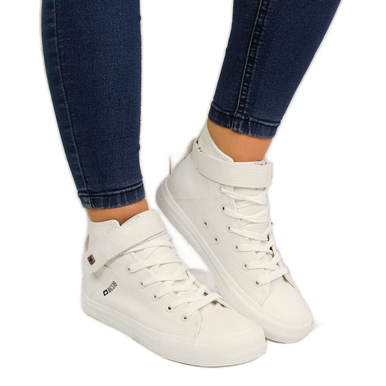 Bijele čičak tenisice Big Star V274541SS20 bijela