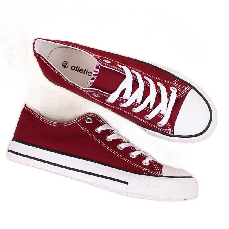 Atletico kestenjaste niske tenisice crvena