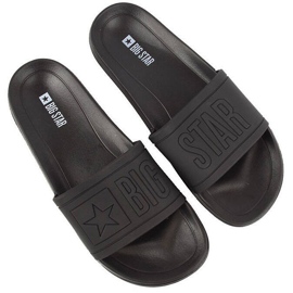 Muške crne gumene papuče za plažu Big Star DD174690 crna