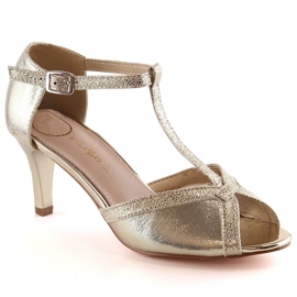 Elegantne otvorene zlatne ženske sandale Filippo zlatni