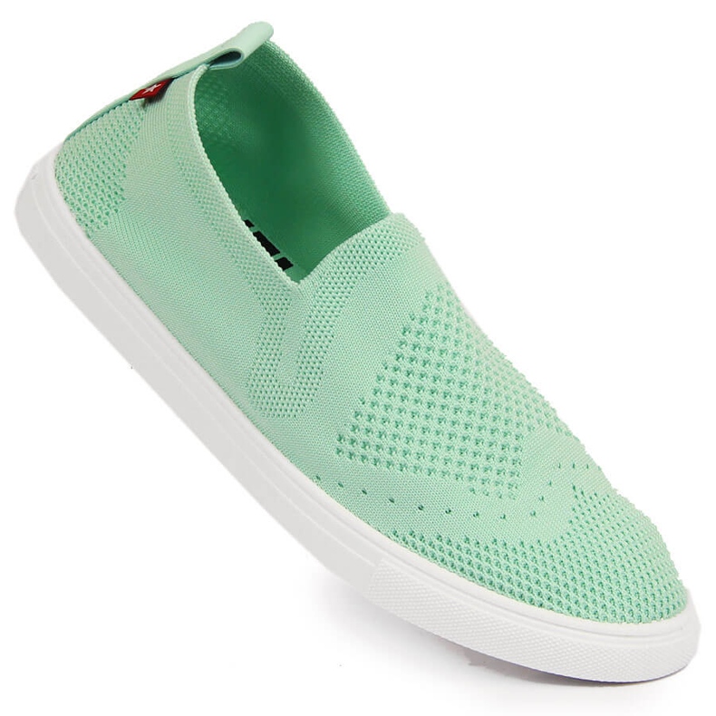 Ženske mint slip on tenisice Big Star FF274A604 zelena