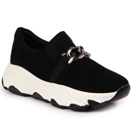 Ženske tenisice sa lančićem na crni Potocki crna