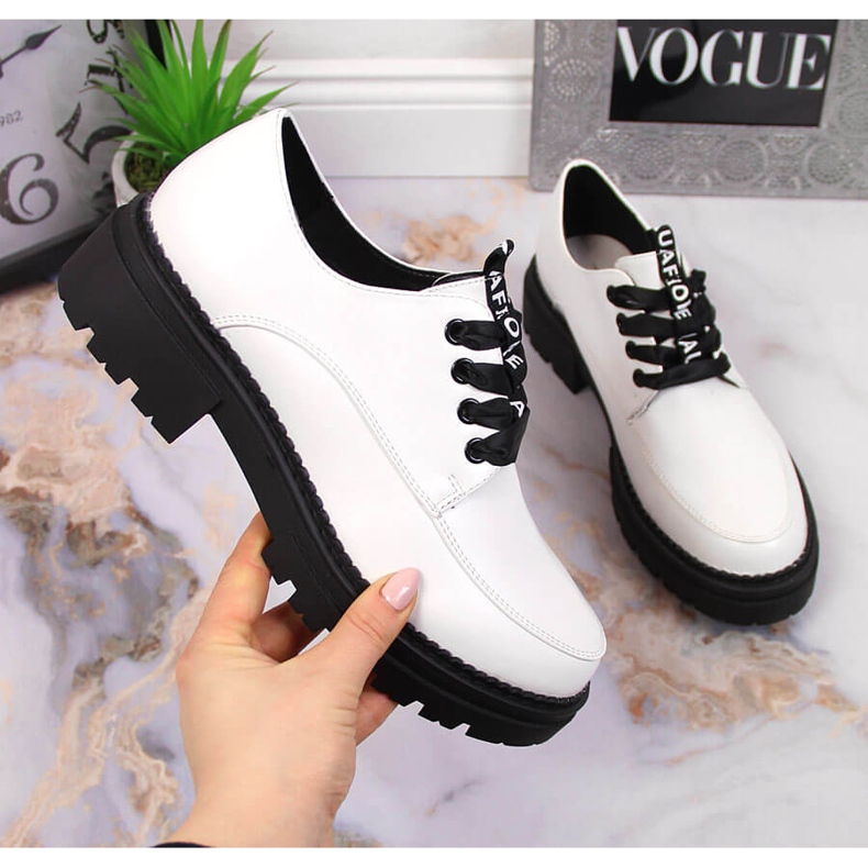 Ženske čizme s čizmama na platformu, bijele Laura La.Fi bijela