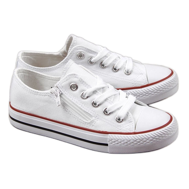 News Dječje niske tenisice sa patent zatvaračem, bijele NOVOSTI bijela