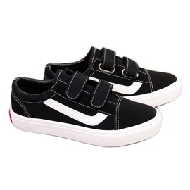 Crne Atletico crne dječje tenisice na čičak crna