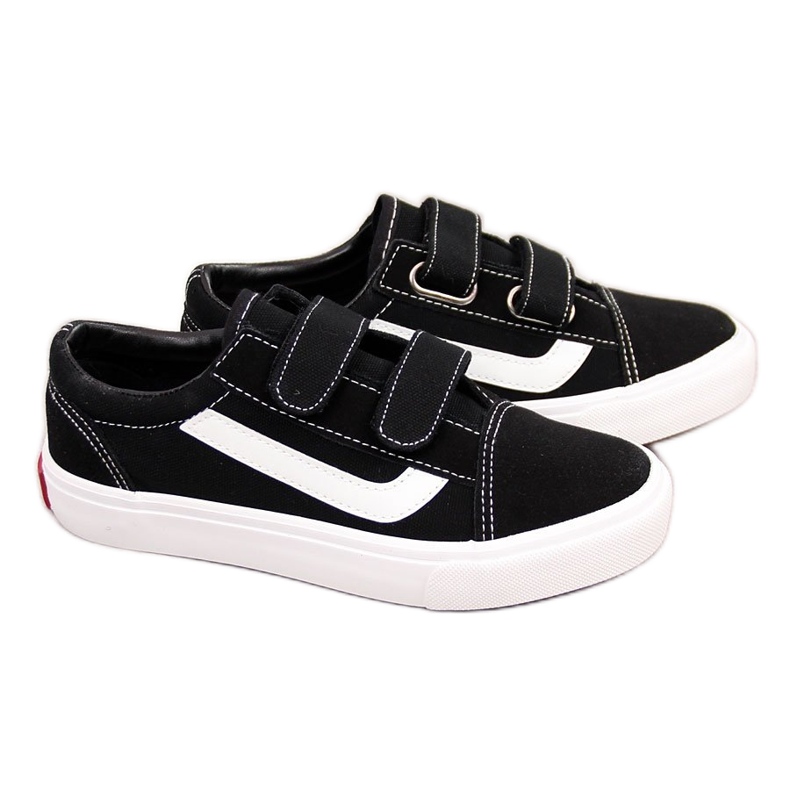 Crne Atletico crne dječje tenisice na čičak crno