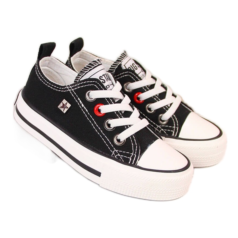 Dječje tenisice niske crne Big Star HH374090 bijela crno