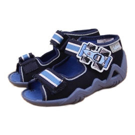 Dječačke papuče za vrtić na tamnoplavoj repi Befado tamnoplava