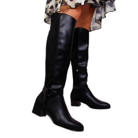 Crne Filippo ženske čizme na bloku crna