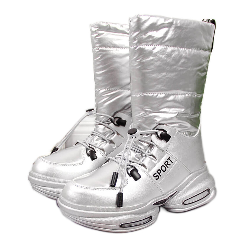 Dječje čizme za snijeg na srebrnoj platformi Tom.m srebro