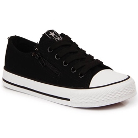 Crne NEWS dječje tenisice sa patentnim zatvaračem crna