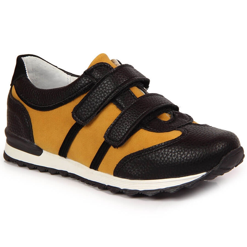 Dječačke cipele s čičak devom Kornecki 6291 crno raznobojna