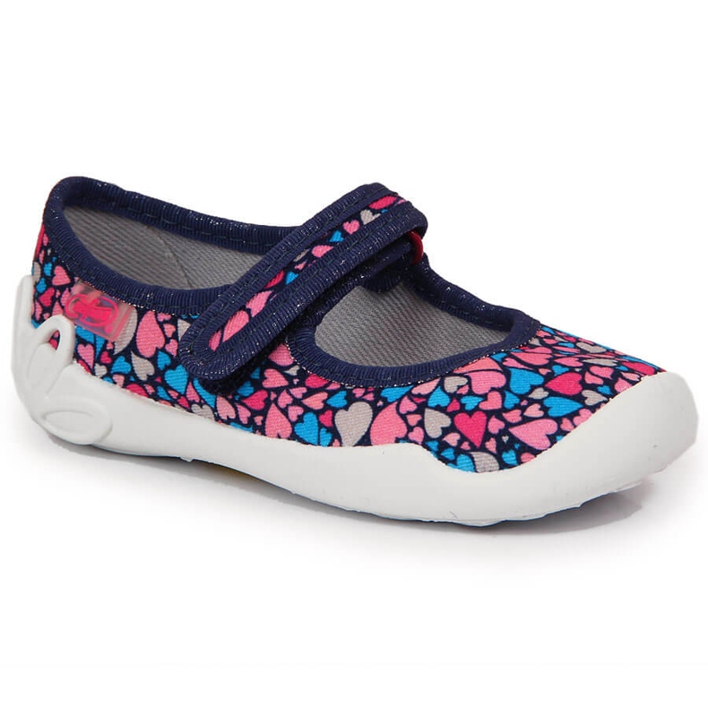 Djevojačke balerinke papuče u srcima Befado ružičasta