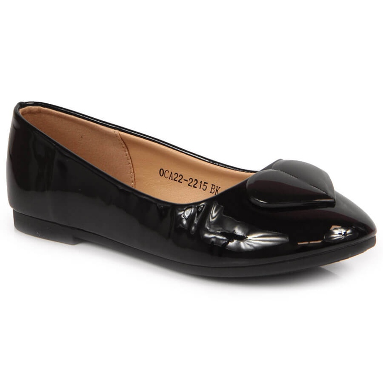 Vinceza Djevojačke balerine sa srcem crne Vinceze crno