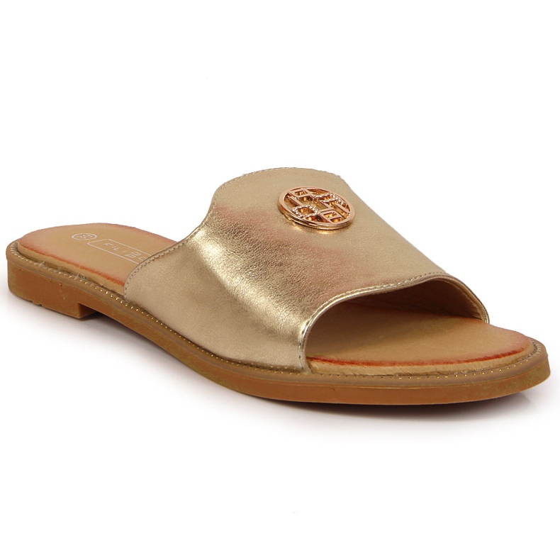 Ženske zlatne papuče s Filippo ukrasom zlatna