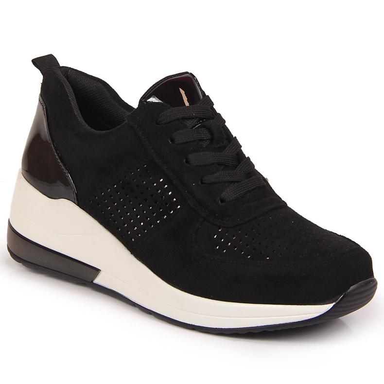 Ženske crne cipele na klin Jezzi crno