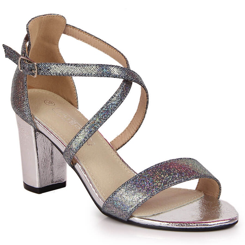 Srebrne ženske sandale na post Filippo srebro